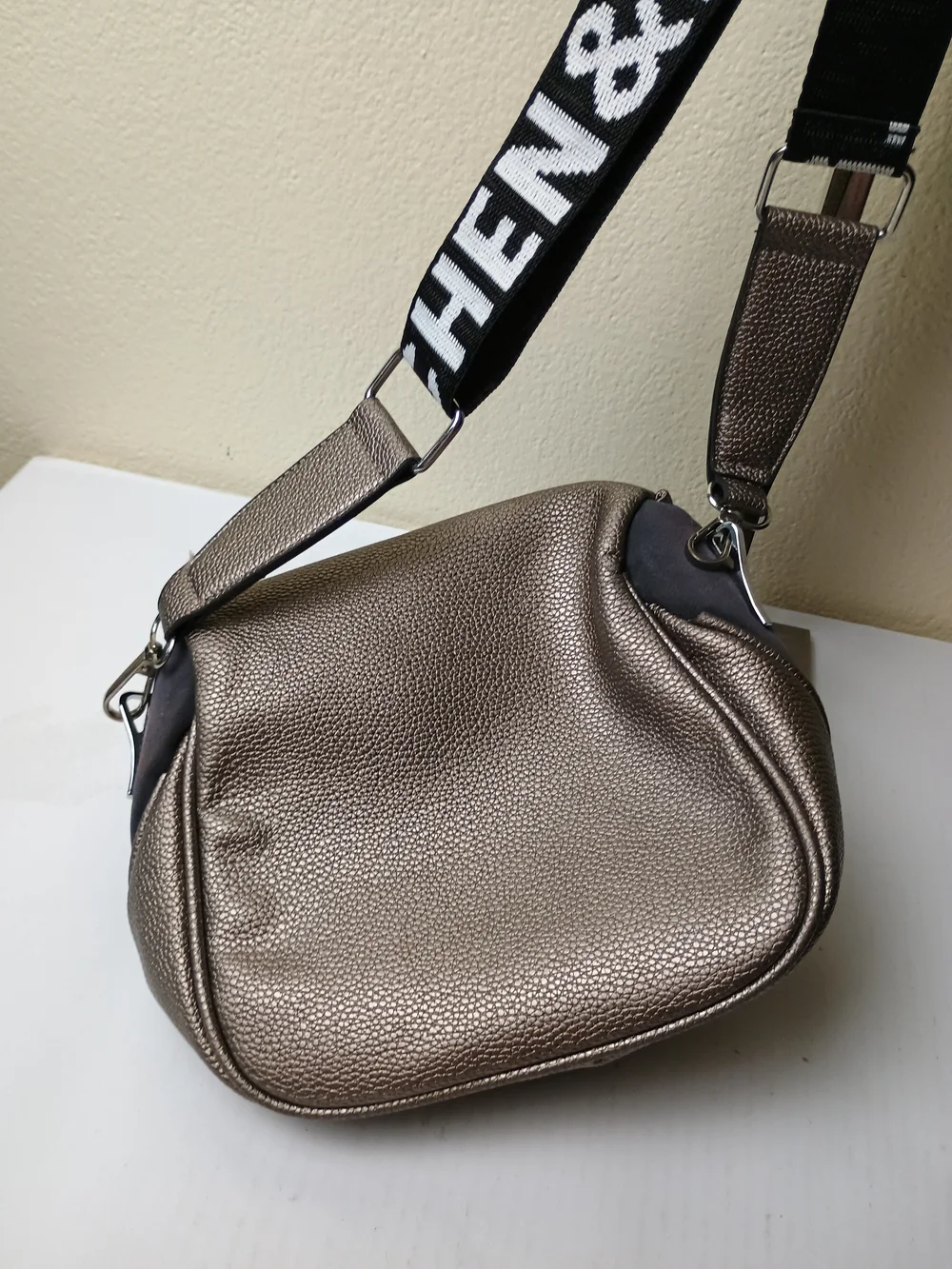 Kuchen & Bag Black and Brown Men's  Sling Bag Metallic - Unisex